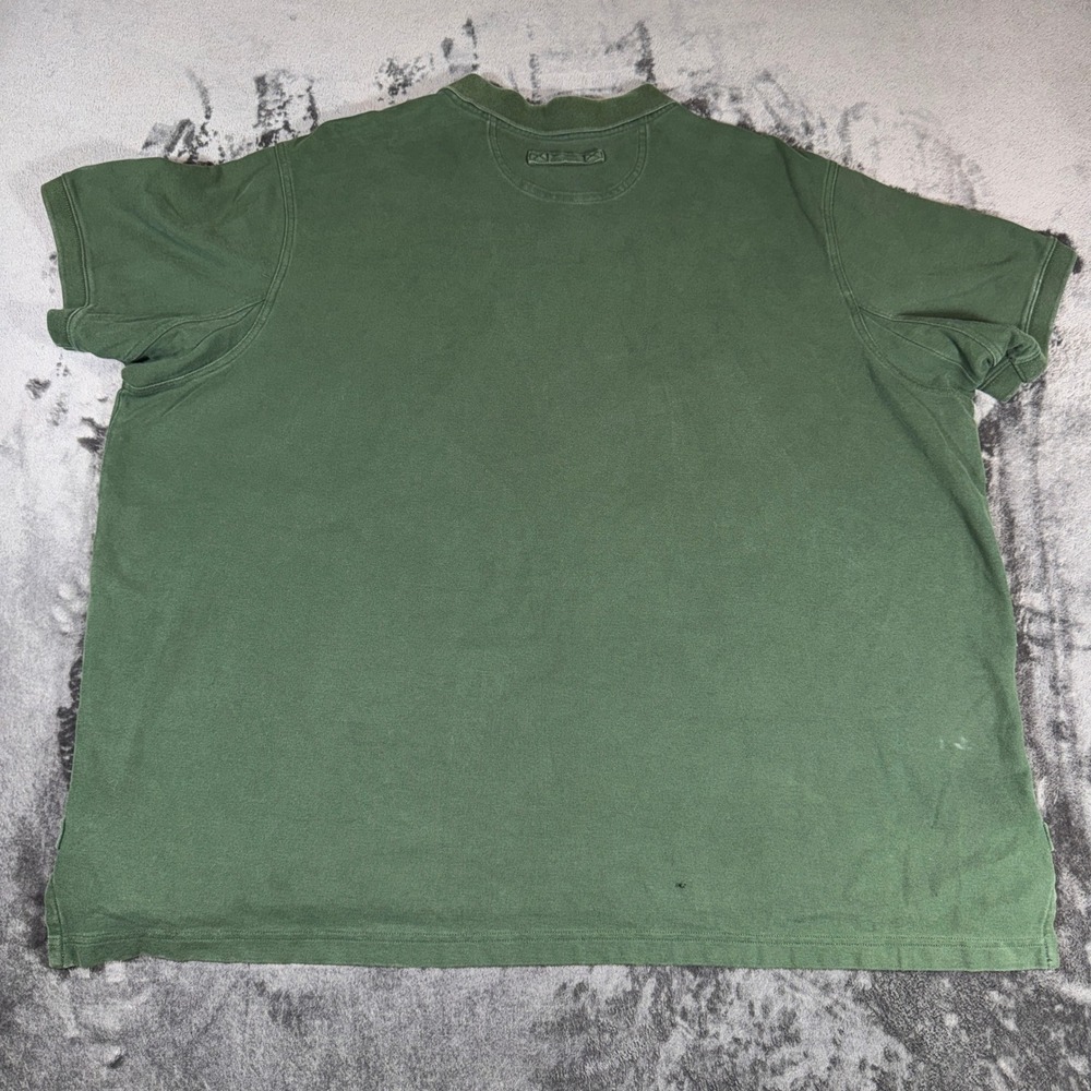 Mens Forest Green 100% Cotton Pique Short Sleeve Polo Shirt 3237-26 Size 3XL - Picture 2 of 12